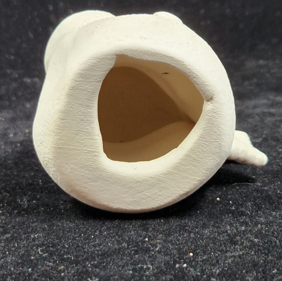 Cute Little 3 3/4" Tall Ready To Paint Ceramic Bisque Snowman With Hat and Scarf - Picture 7 of 10